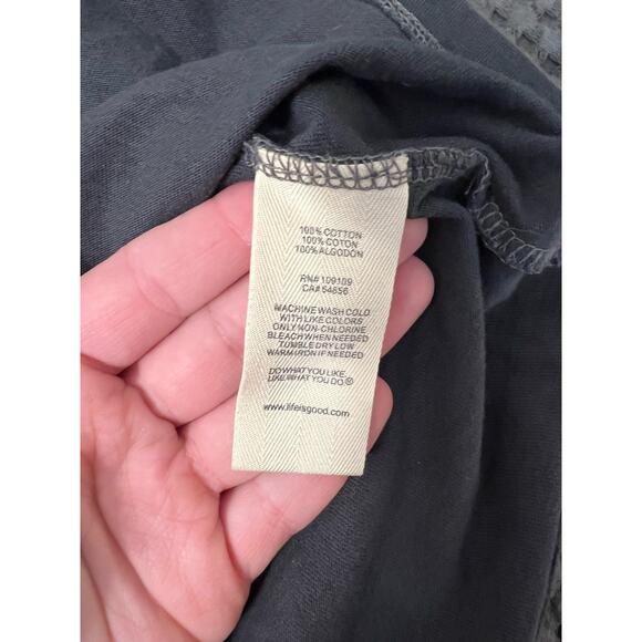 Life is Good Long‎ Sleeve Tee | Womens Floral Design Top | Size L - Picture 6 of 7